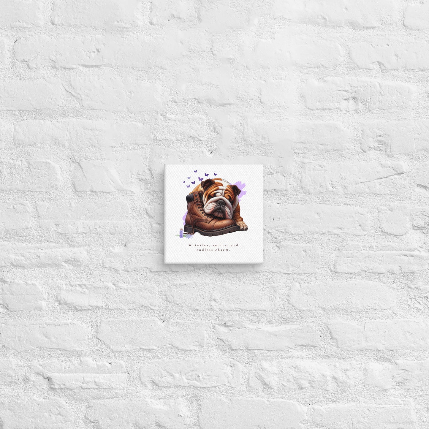 Endless Charm English Bulldog Canvas