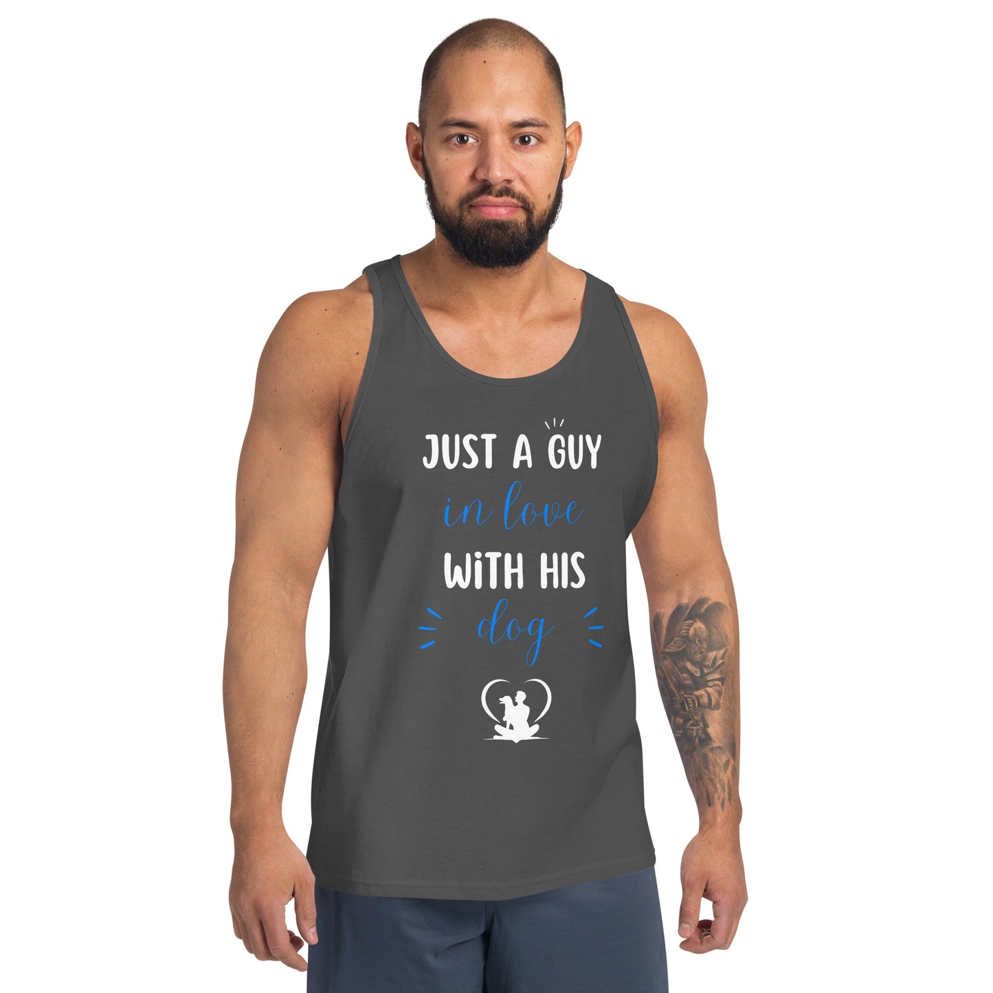 Just a Boy in Love with His Dog Men's Tank Top