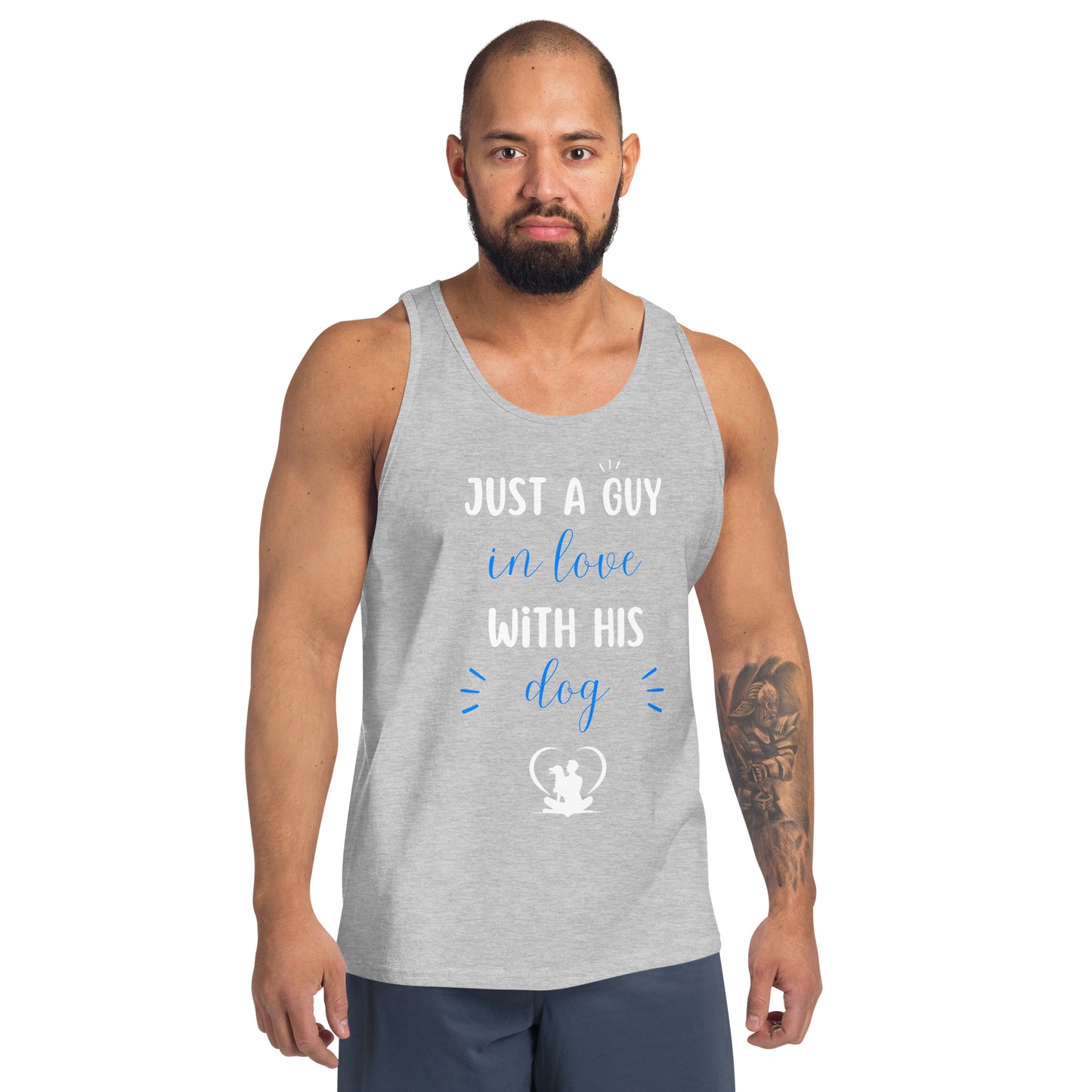 Just a Boy in Love with His Dog Men's Tank Top
