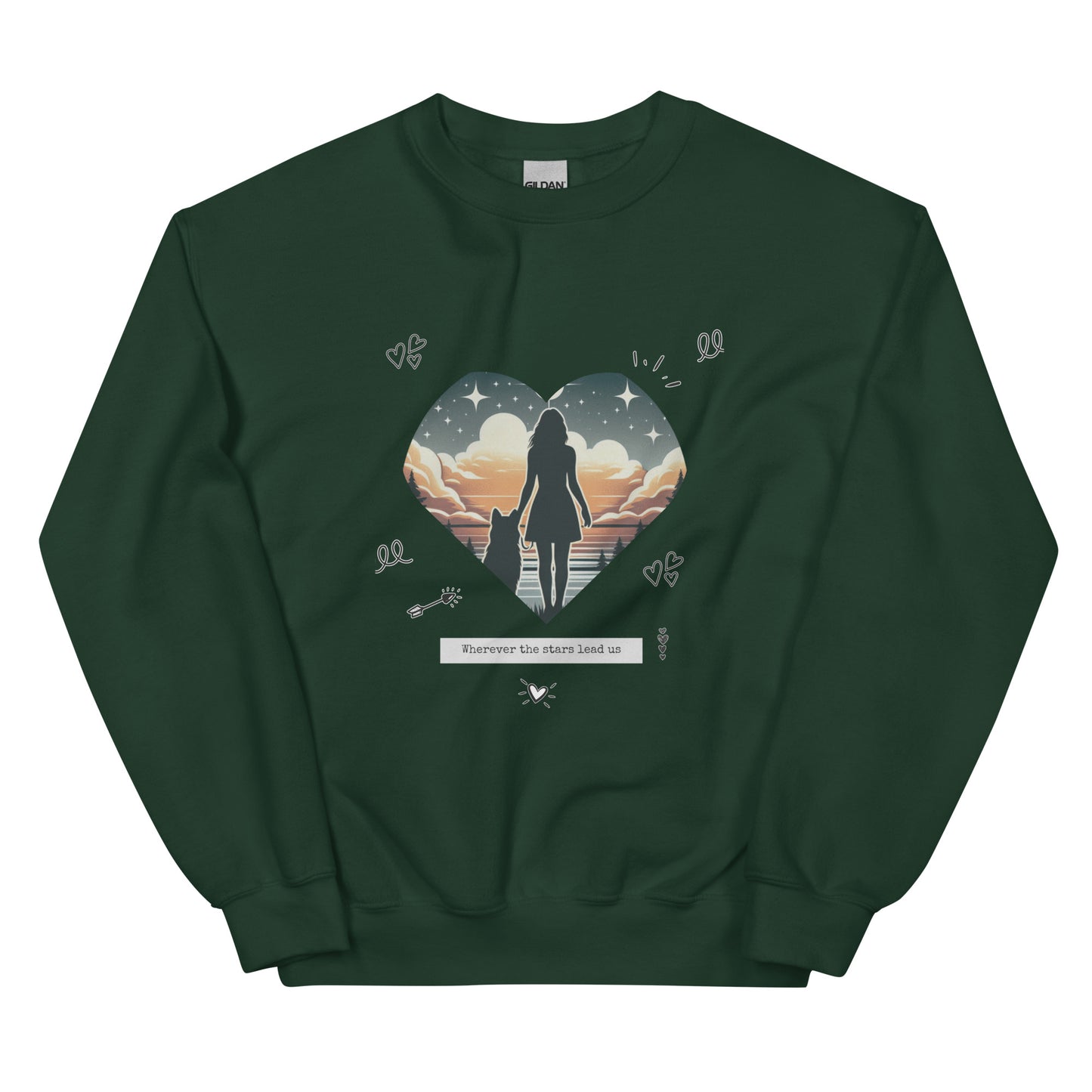 Wherever the Stars Lead Us Woman Sweatshirt