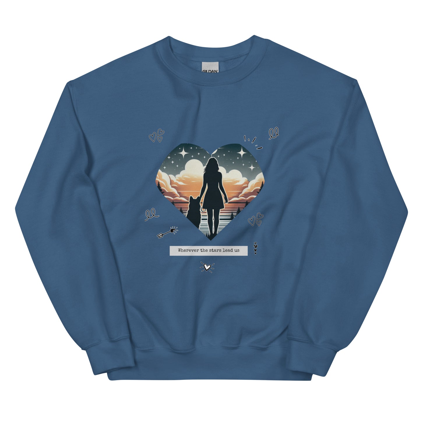 Wherever the Stars Lead Us Woman Sweatshirt