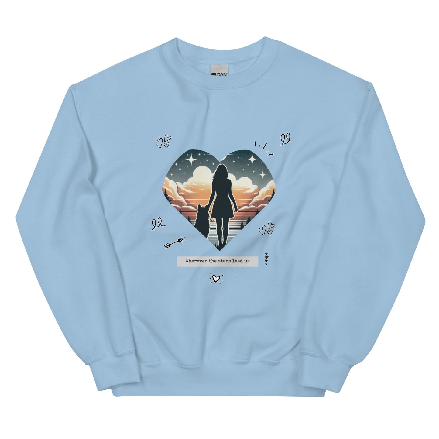 Wherever the Stars Lead Us Woman Sweatshirt