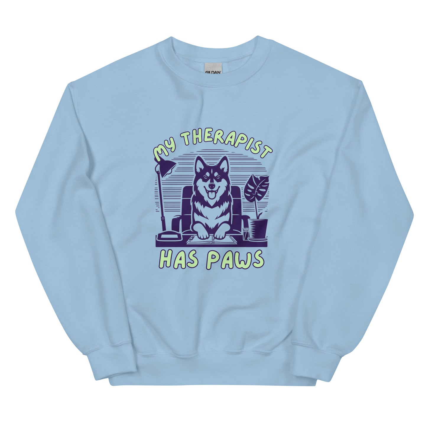 Unisex My Therapist Has Paws Sweatshirt