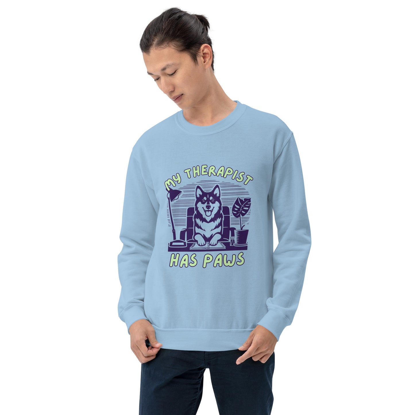 Unisex My Therapist Has Paws Sweatshirt