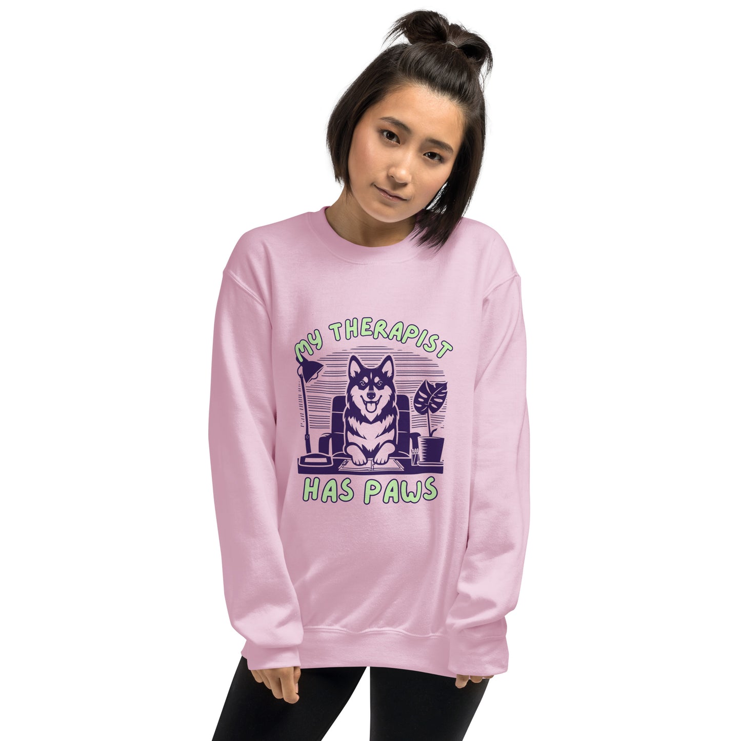 Unisex My Therapist Has Paws Sweatshirt
