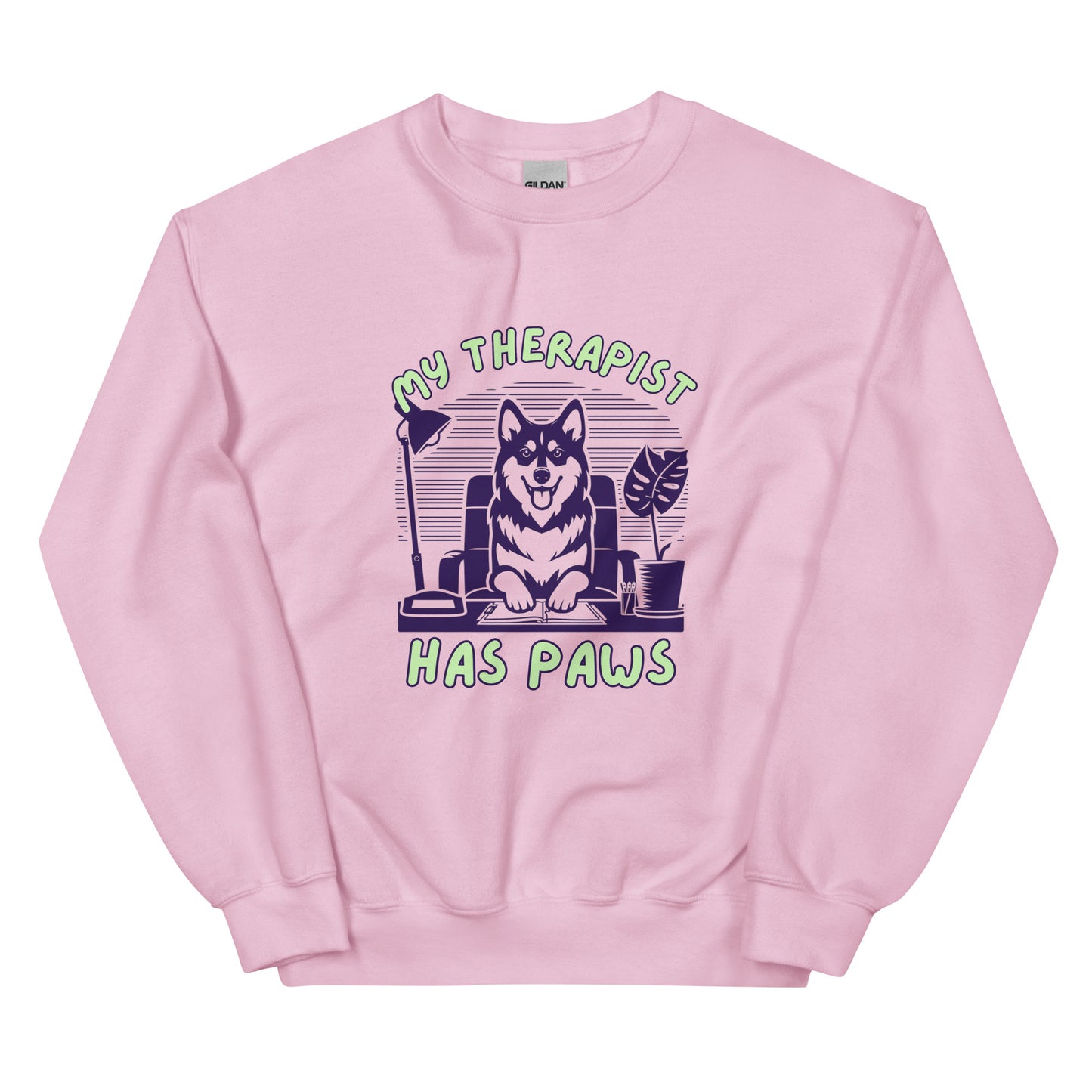 Unisex My Therapist Has Paws Sweatshirt