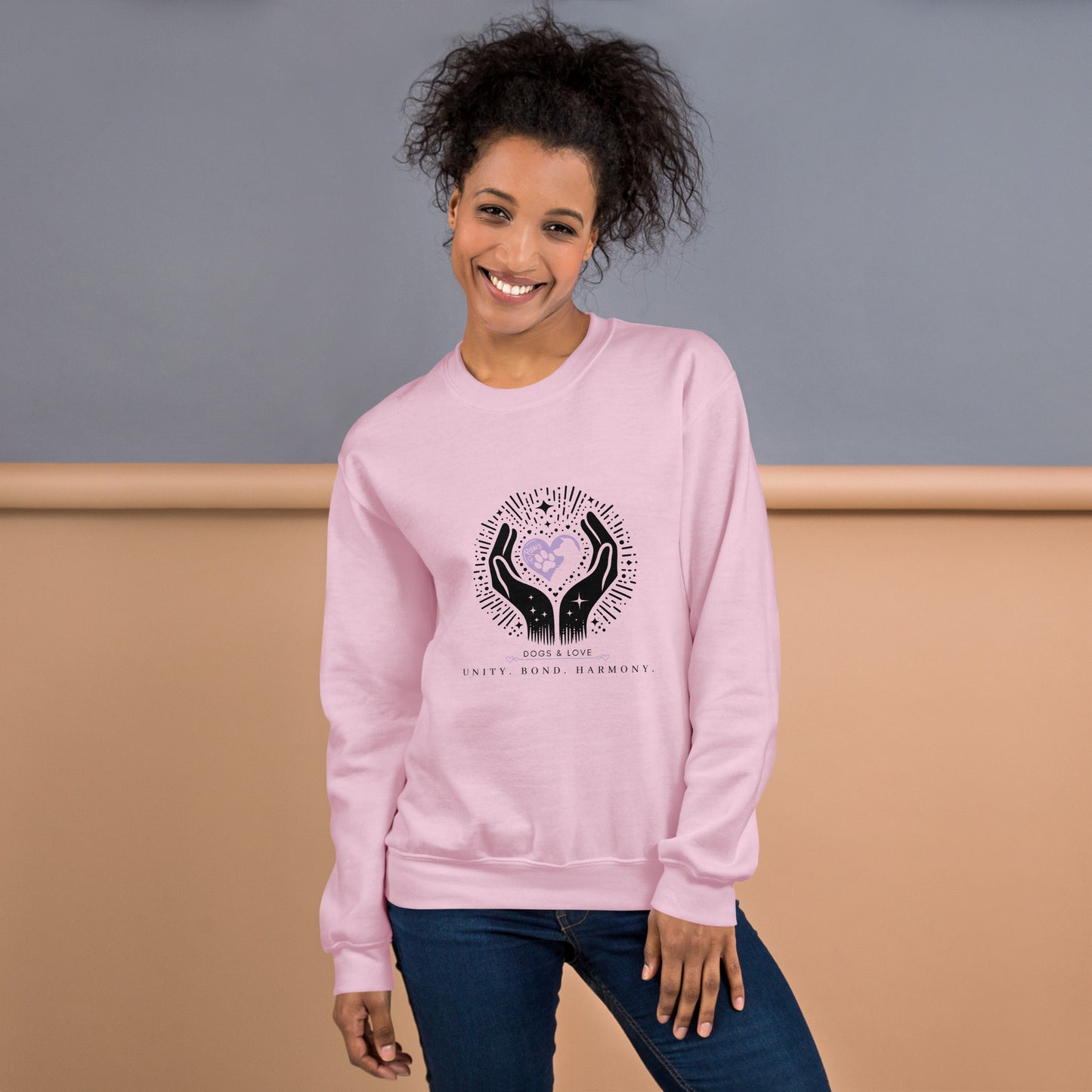 Unisex Dogs & Love: A Pawfect Bond Sweatshirt