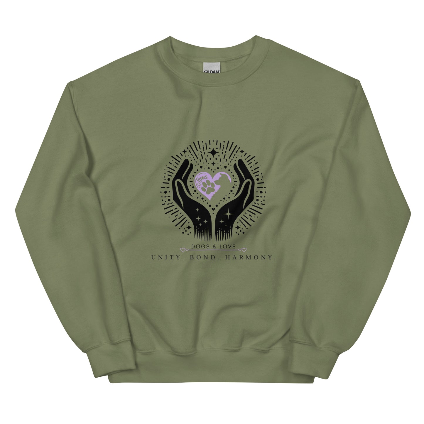 Unisex Dogs & Love: A Pawfect Bond Sweatshirt