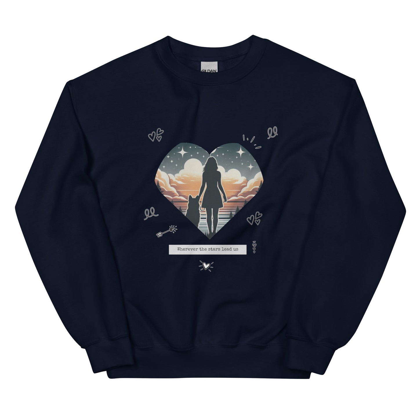 Wherever the Stars Lead Us Woman Sweatshirt