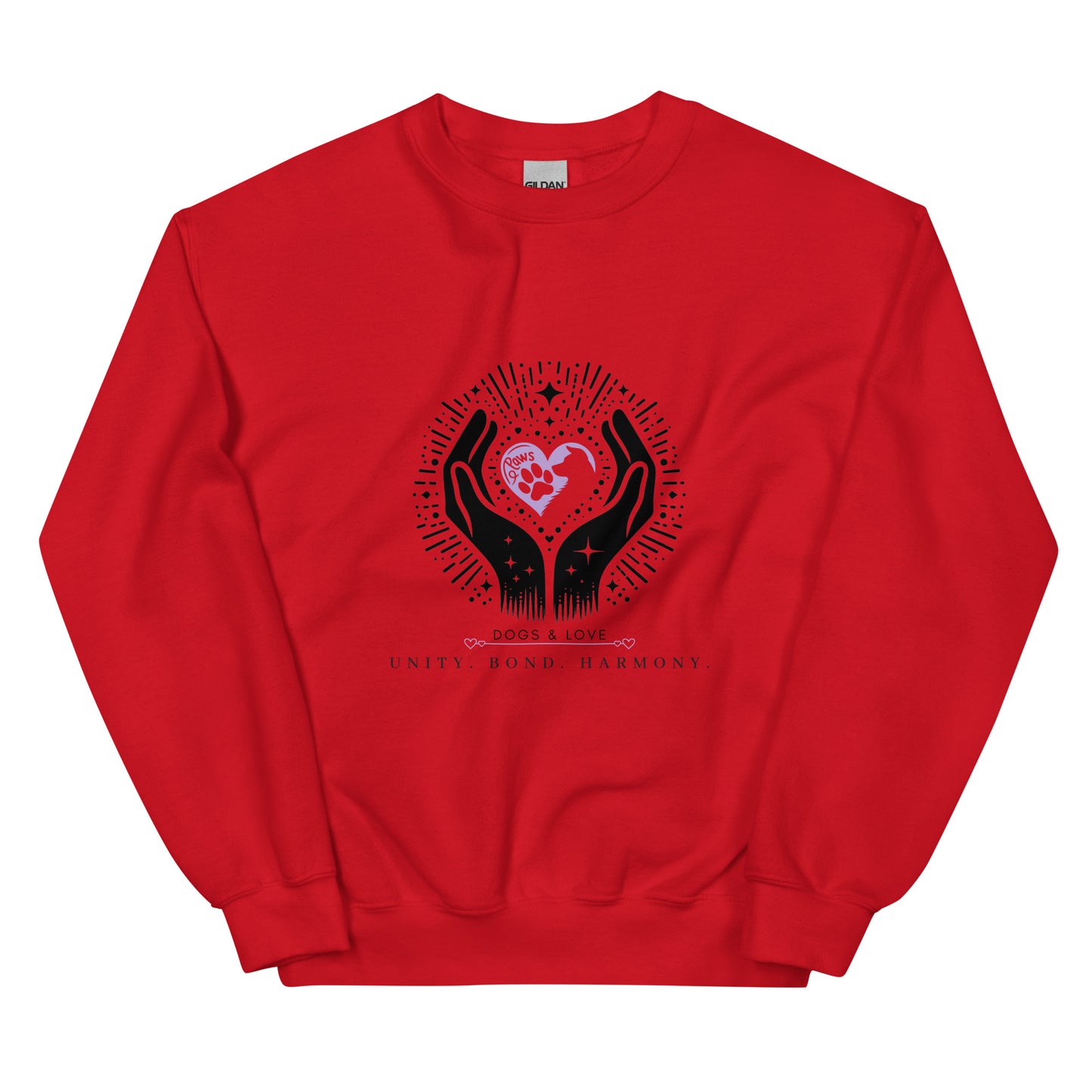 Unisex Dogs & Love: A Pawfect Bond Sweatshirt