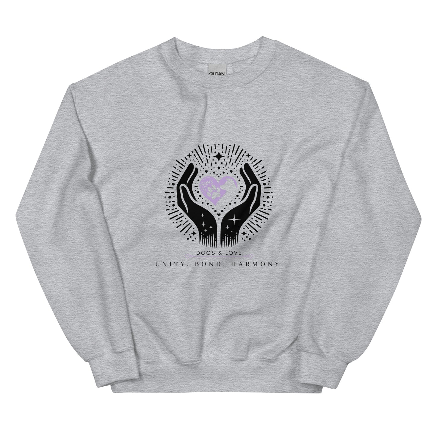 Unisex Dogs & Love: A Pawfect Bond Sweatshirt