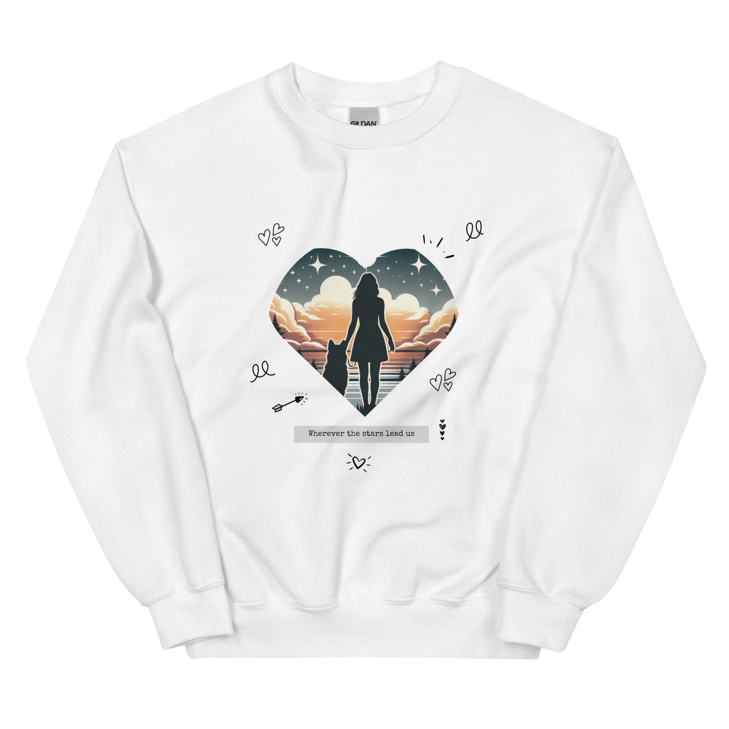 Wherever the Stars Lead Us Woman Sweatshirt