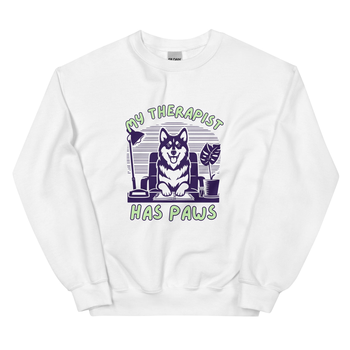 Unisex My Therapist Has Paws Sweatshirt