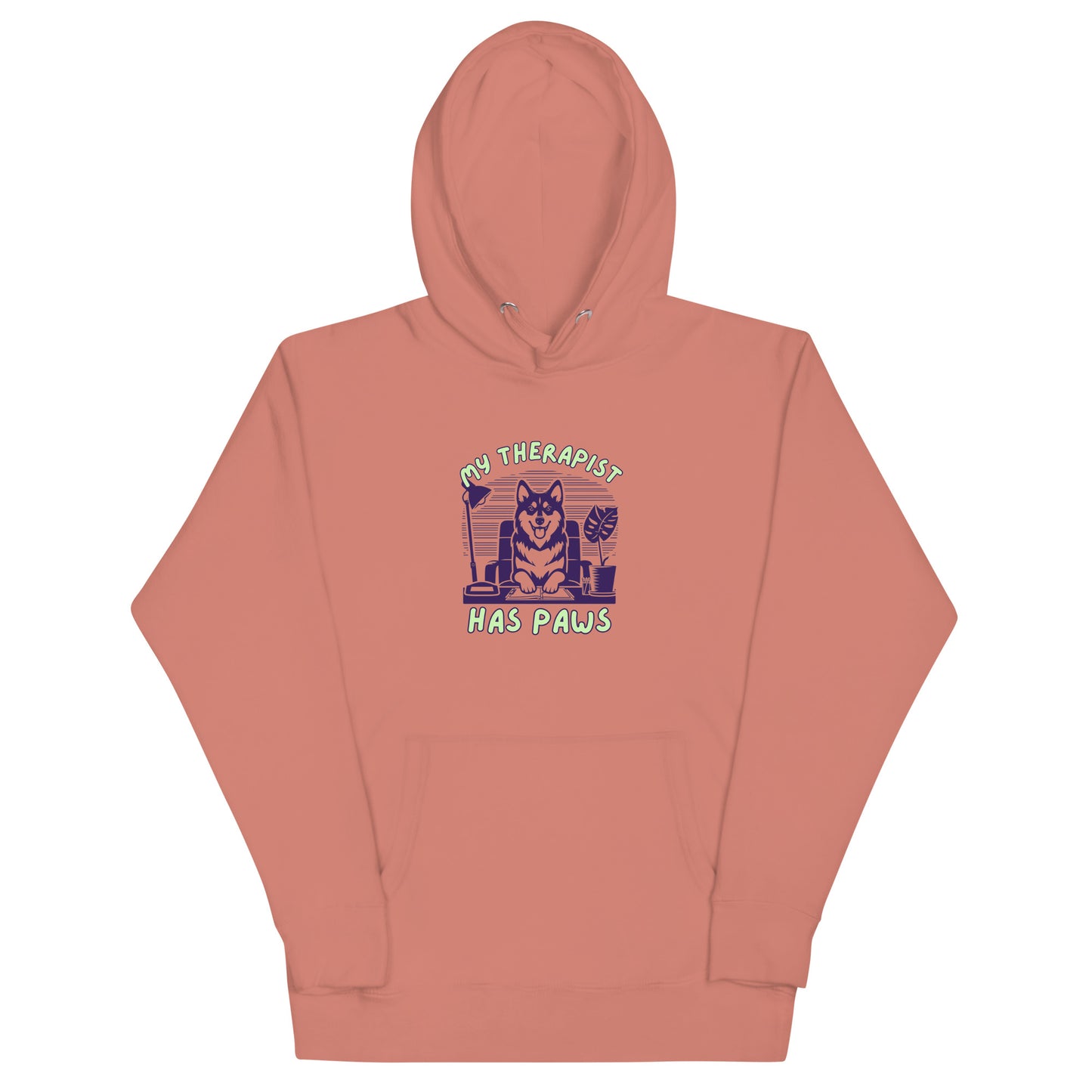 Unisex My Therapist Has Paws Hoodie