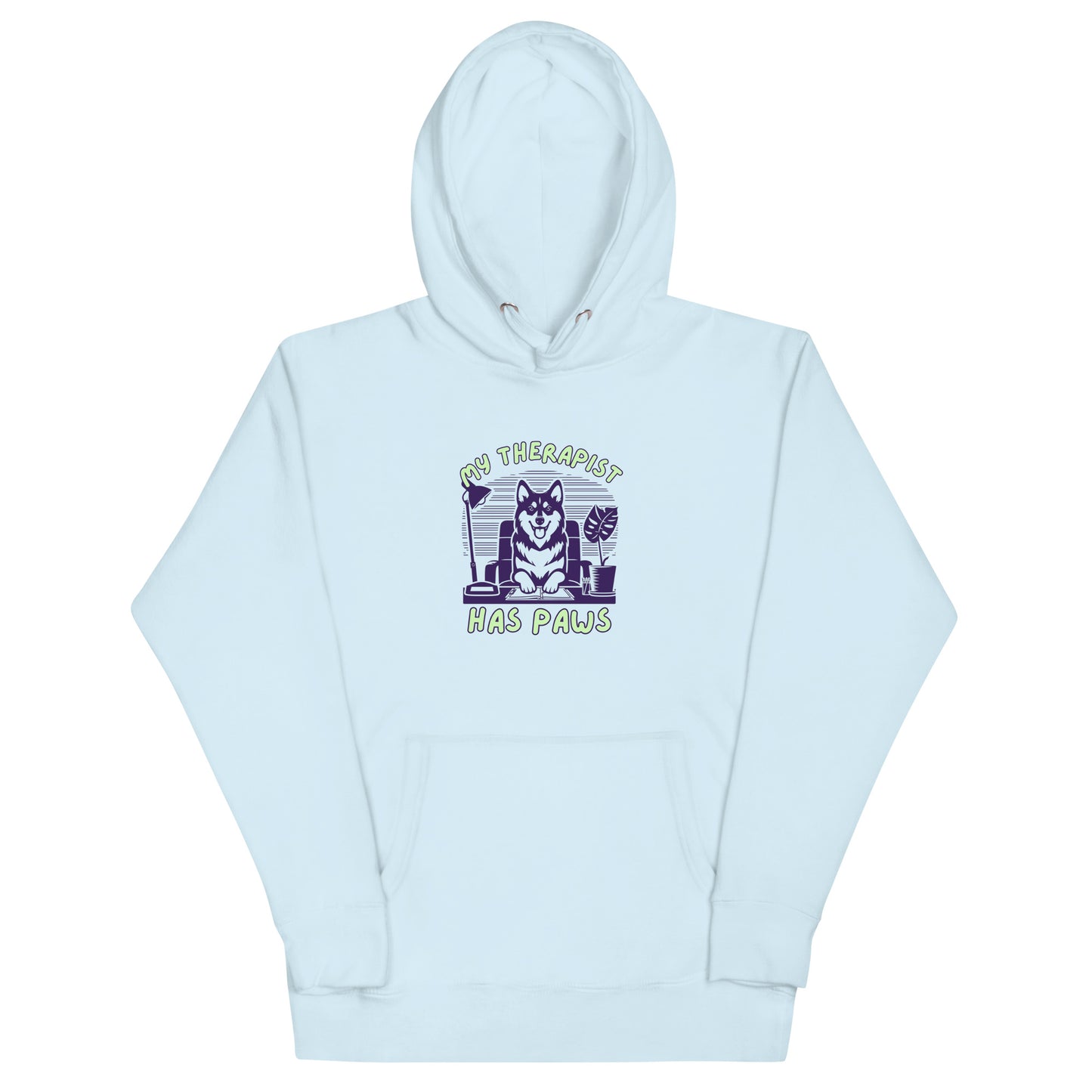 Unisex My Therapist Has Paws Hoodie
