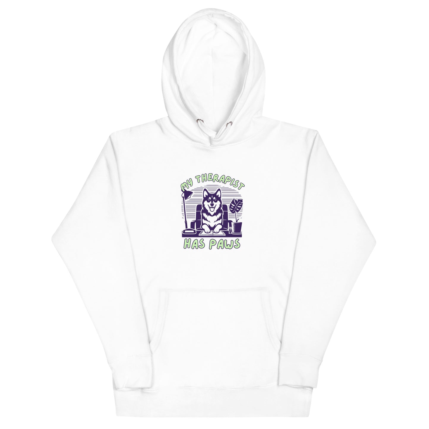 Unisex My Therapist Has Paws Hoodie