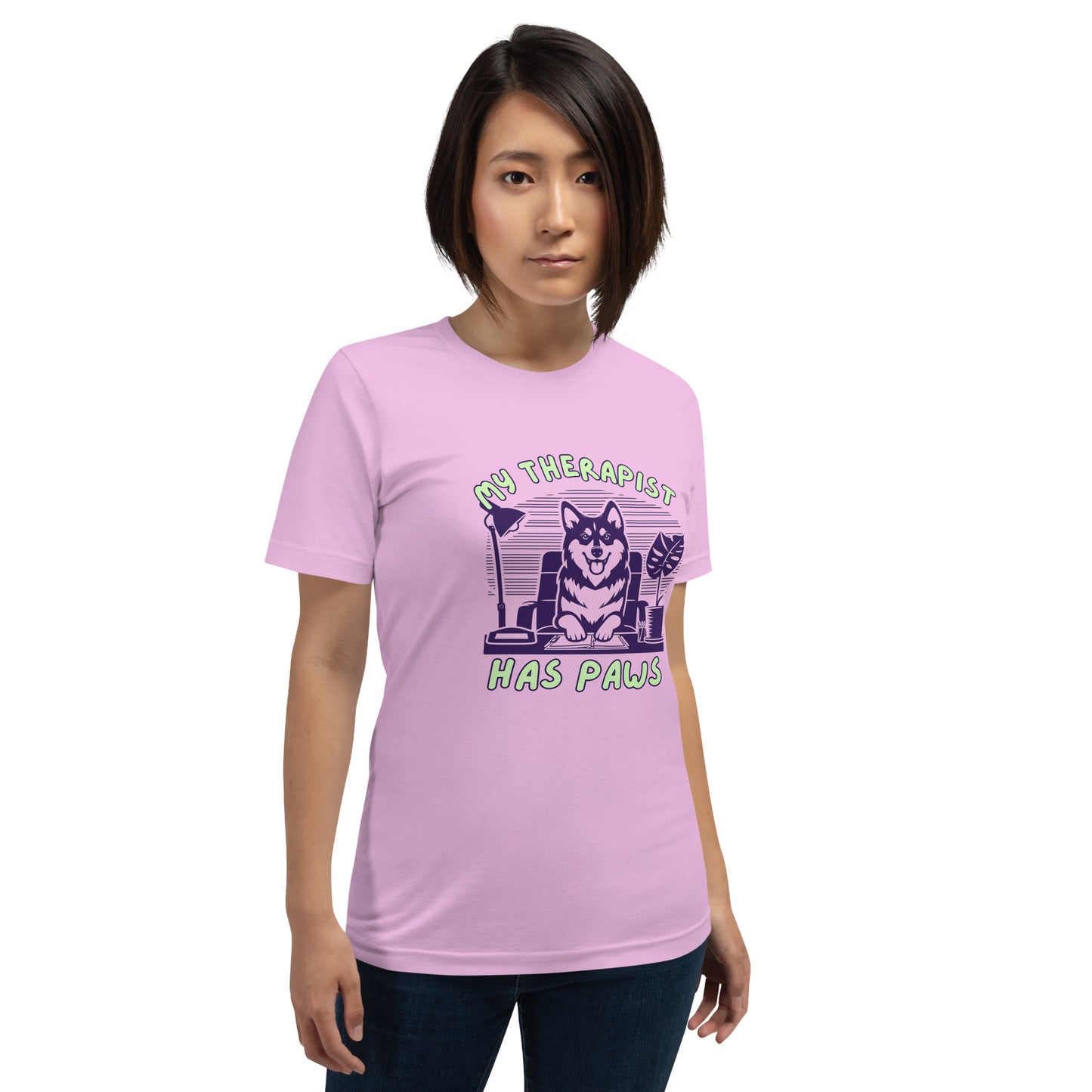 Unisex My Therapist Has Paws t-shirt