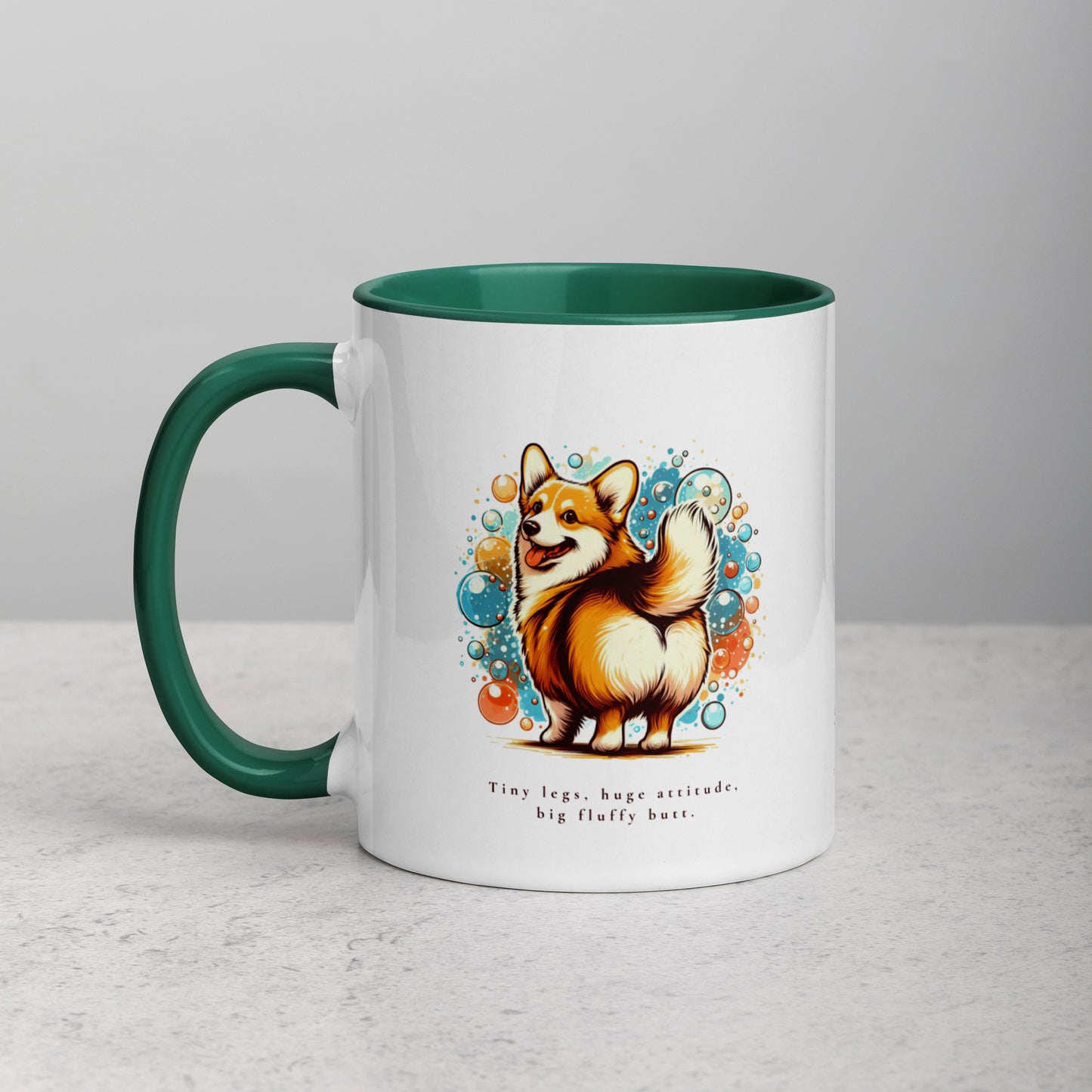 Corgi Huge Attitude Mug with Color Inside