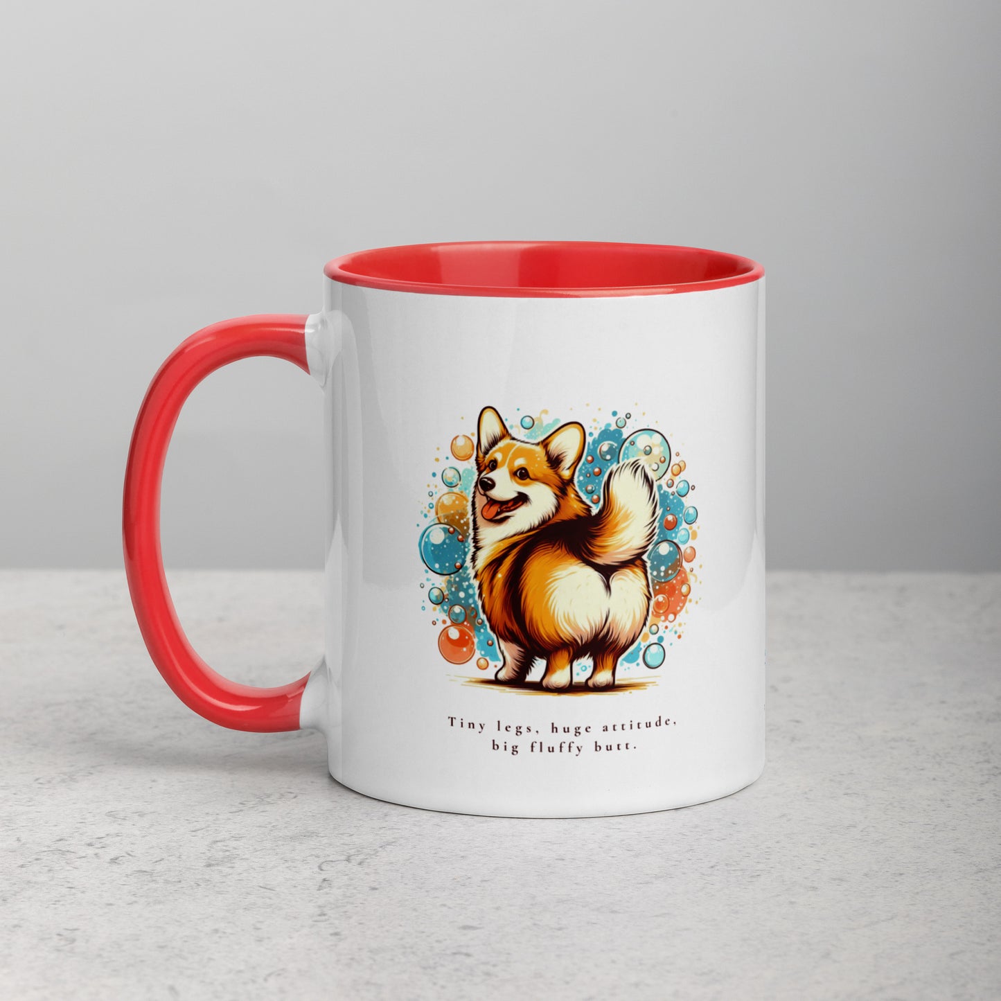 Corgi Huge Attitude Mug with Color Inside