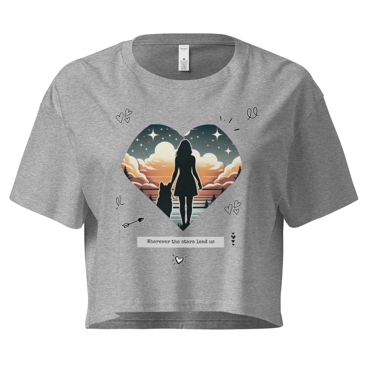 Wherever the Stars Lead Us Women’s crop top