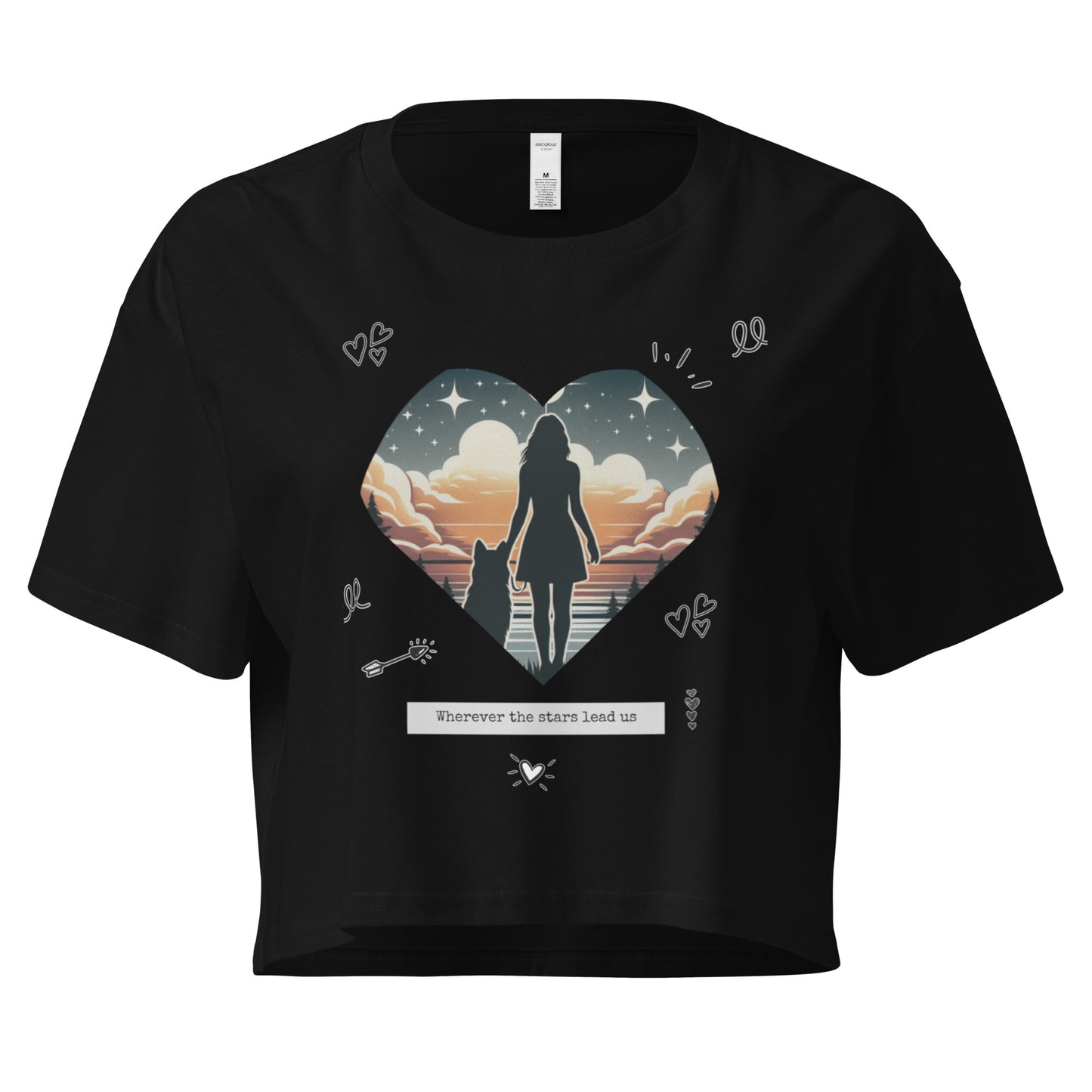 Wherever the Stars Lead Us Women’s crop top