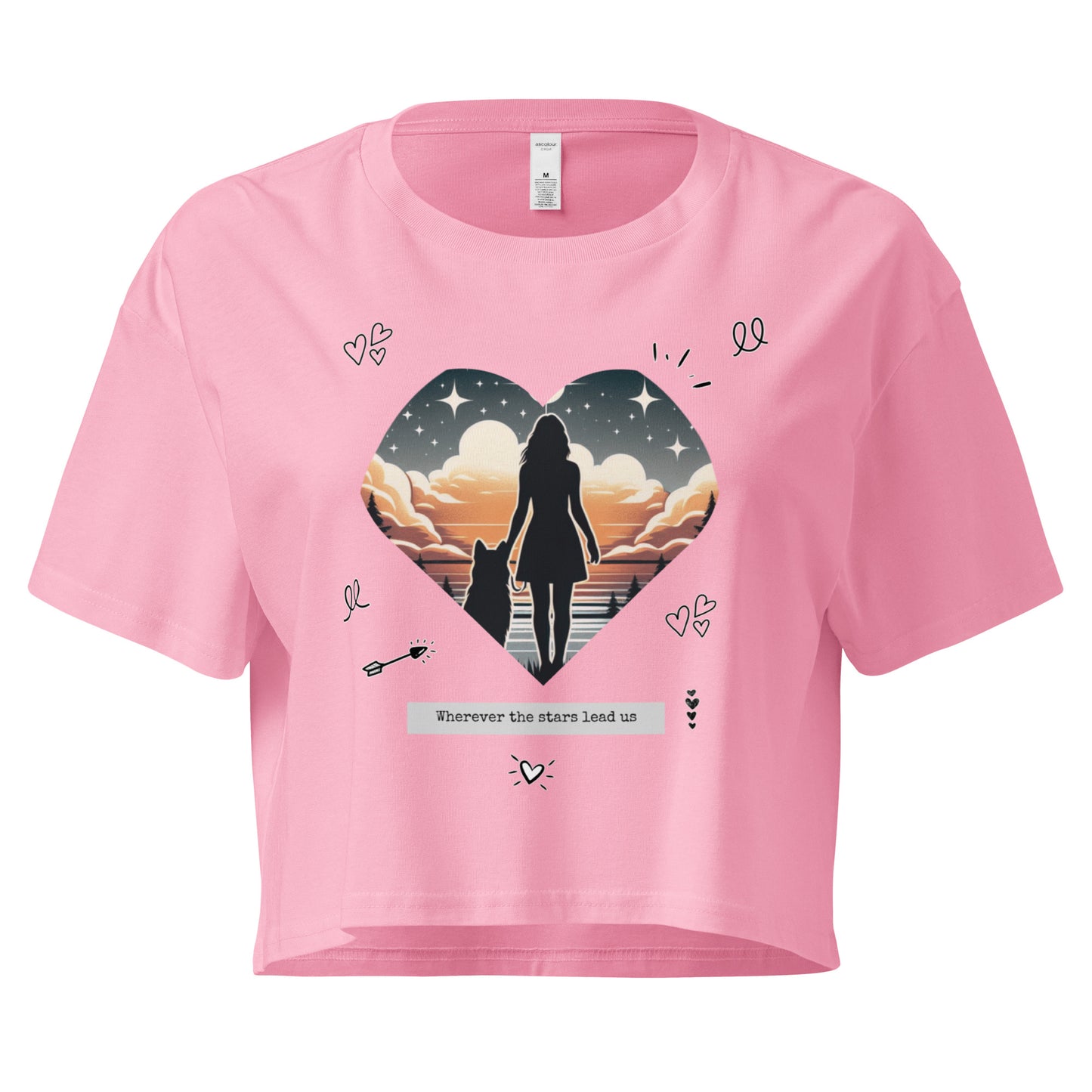 Wherever the Stars Lead Us Women’s crop top