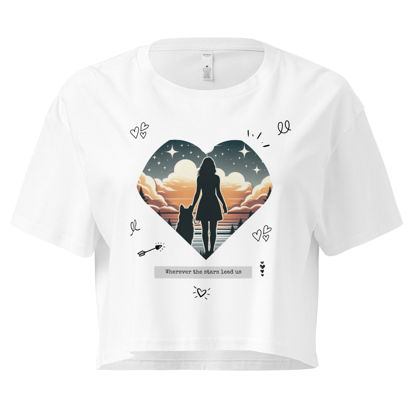 Wherever the Stars Lead Us Women’s crop top