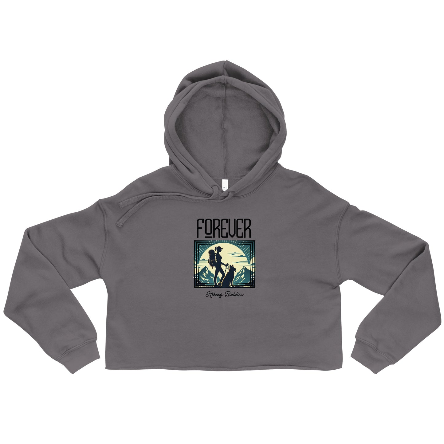 Forever Hiking Buddies Crop Hoodie