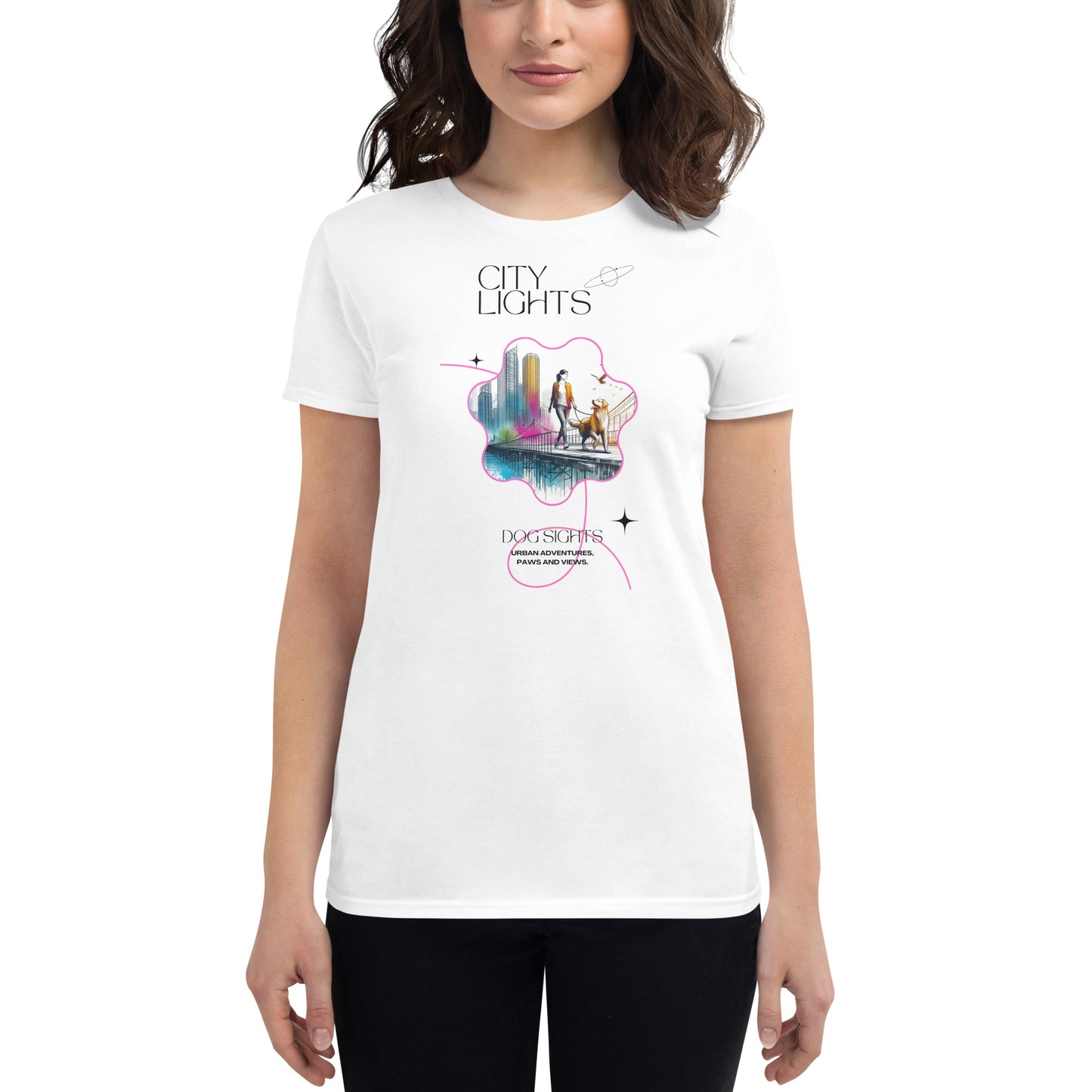 City Light Dog Sights Women's Short Sleeve T-Shirt