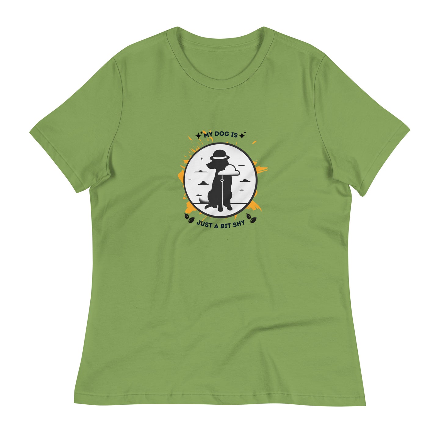 My Dog Is Just a Bit Shy Women's Relaxed T-Shirt