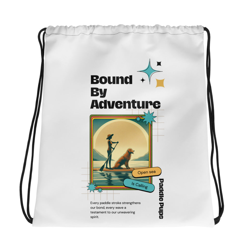 Bound by Adventure Girl design - Drawstring Bag