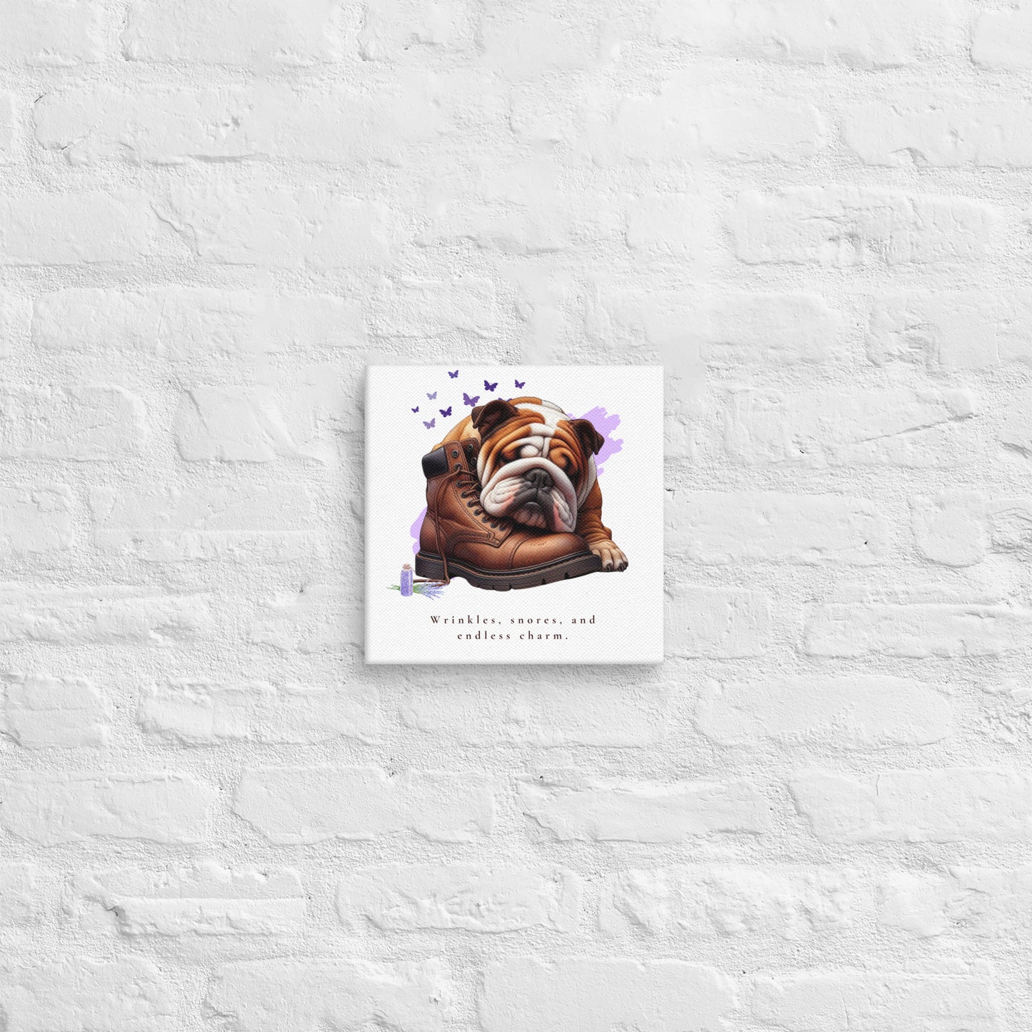 Endless Charm English Bulldog Canvas