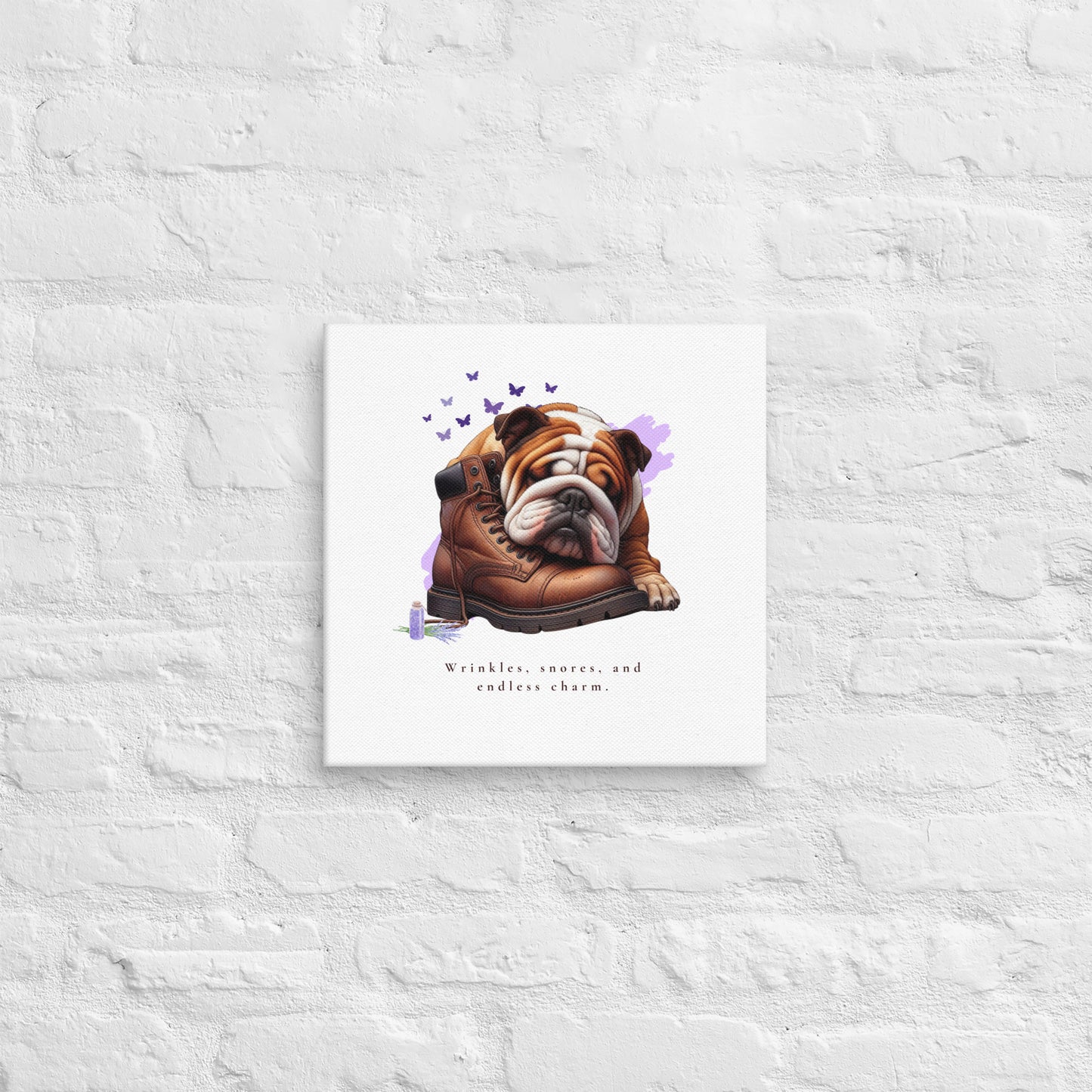 Endless Charm English Bulldog Canvas