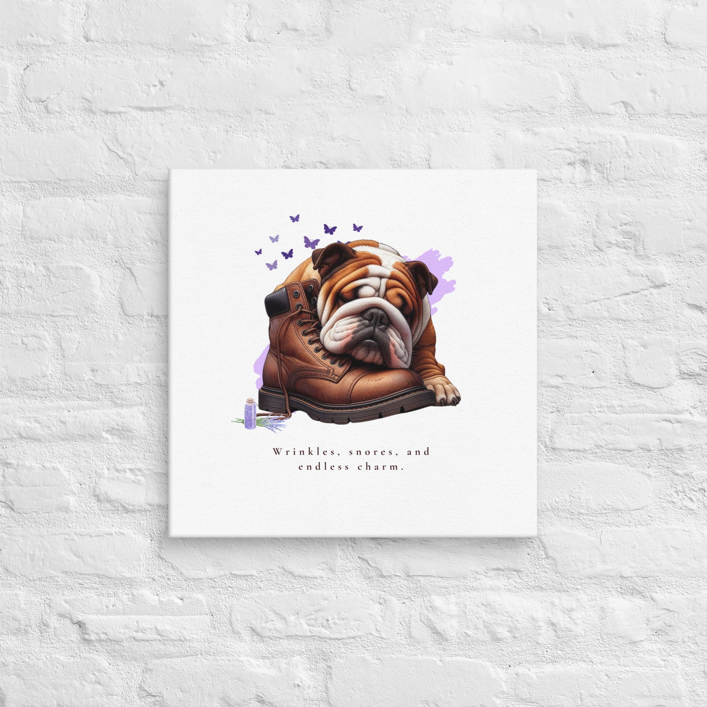 Endless Charm English Bulldog Canvas