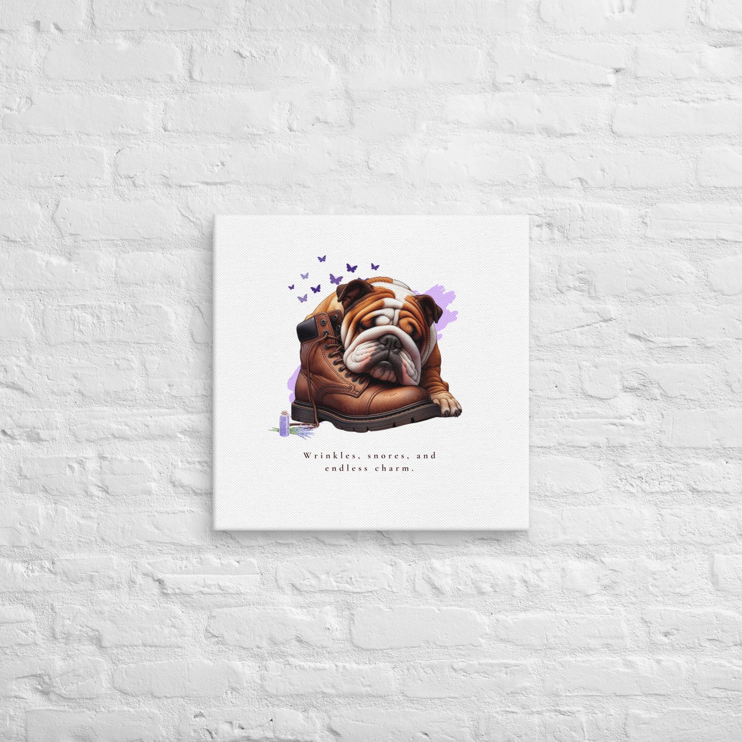 Endless Charm English Bulldog Canvas