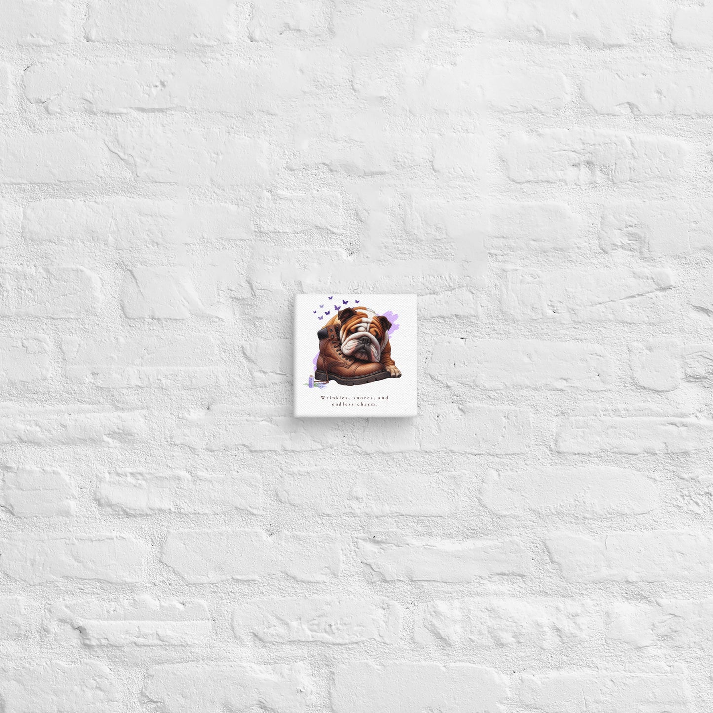 Endless Charm English Bulldog Canvas