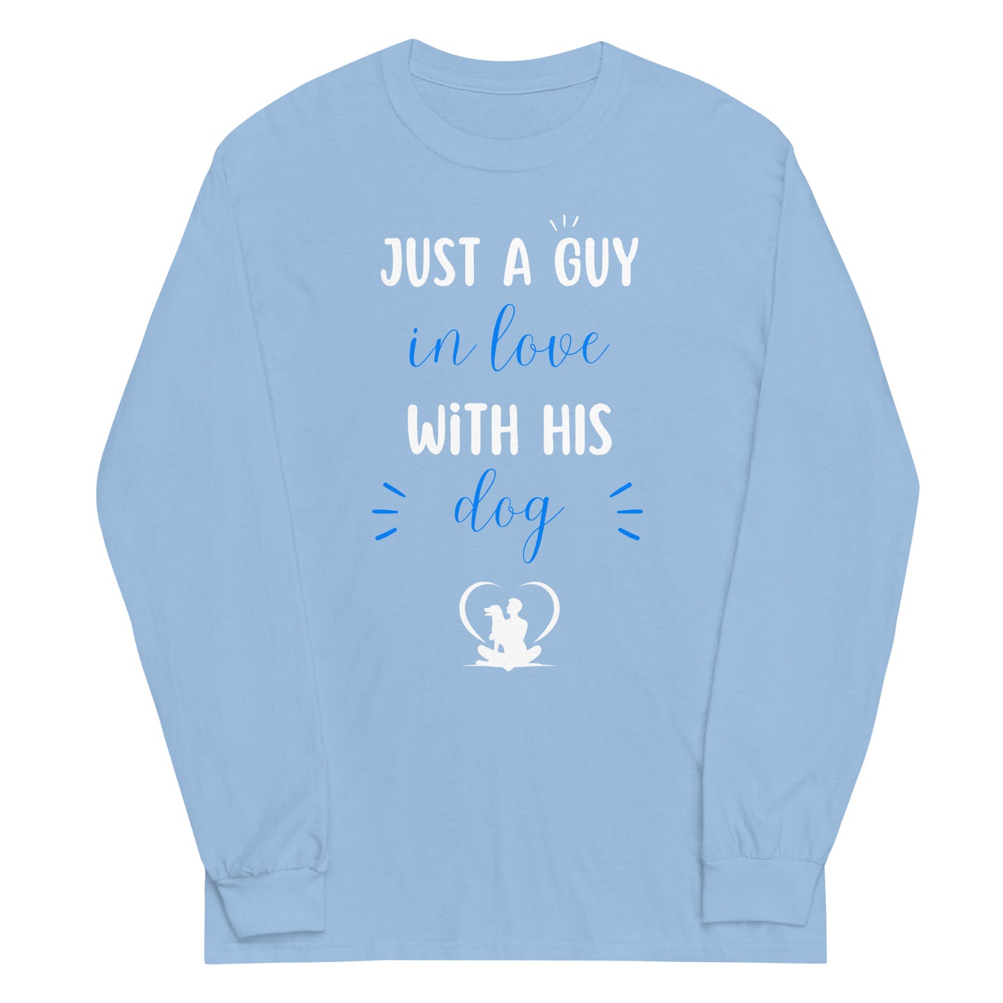 Just a Boy in Love with His Dog Men’s Long Sleeve Shirt