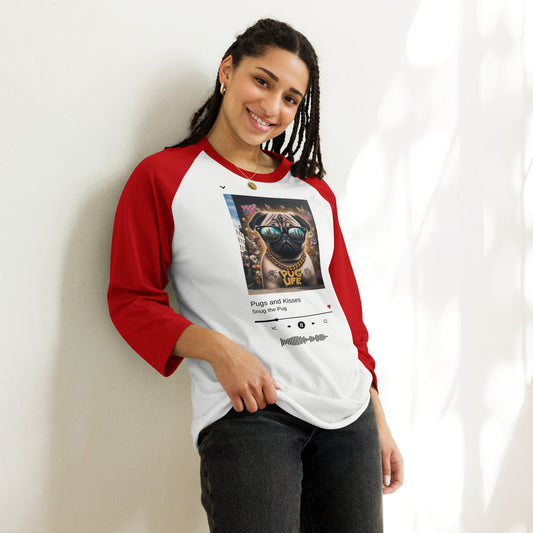 Pug Life 3/4 Sleeve Raglan Shirt