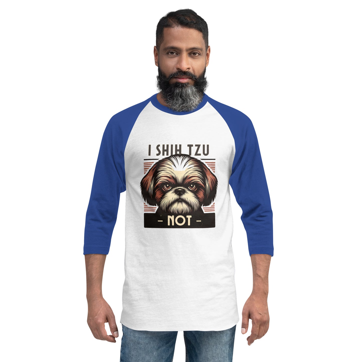 I Shih Tzu Not 3/4 Sleeve Raglan Shirt