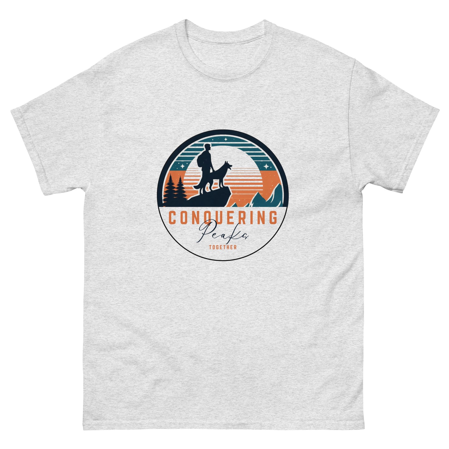 Conquering Peaks Together Unisex Classic Tee