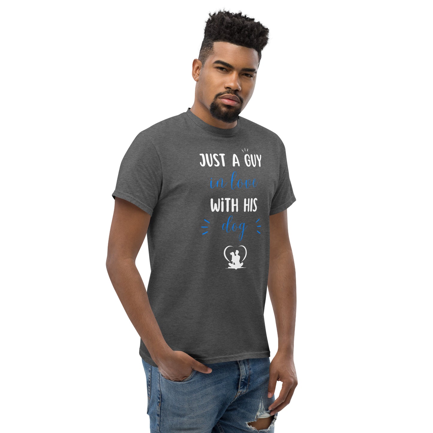 Just a Boy in Love with His Dog Unisex Classic Tee