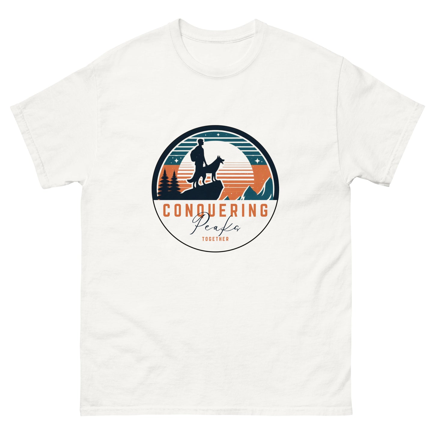 Conquering Peaks Together Unisex Classic Tee