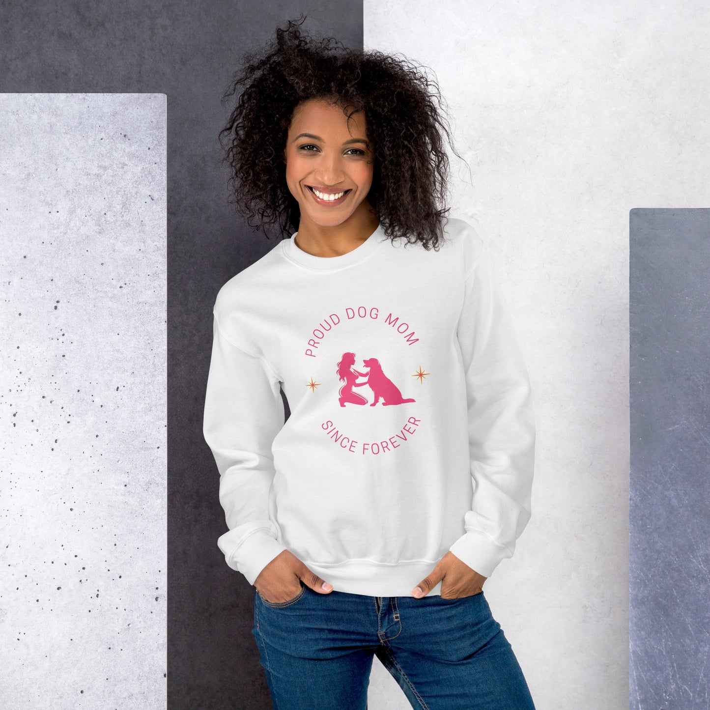 Proud Dog Mom Woman Sweatshirt