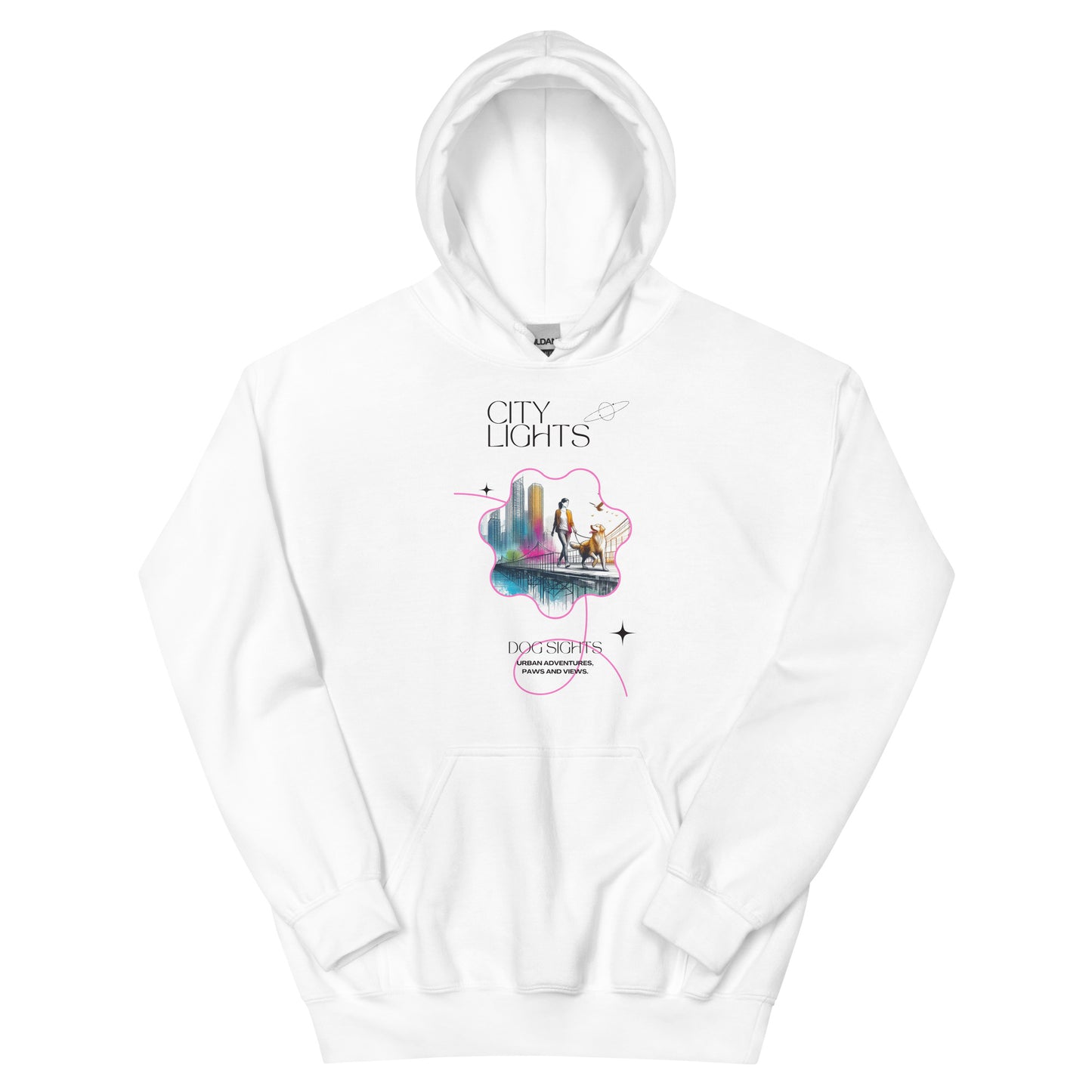 City Light Dog Sights Women's Hoodie