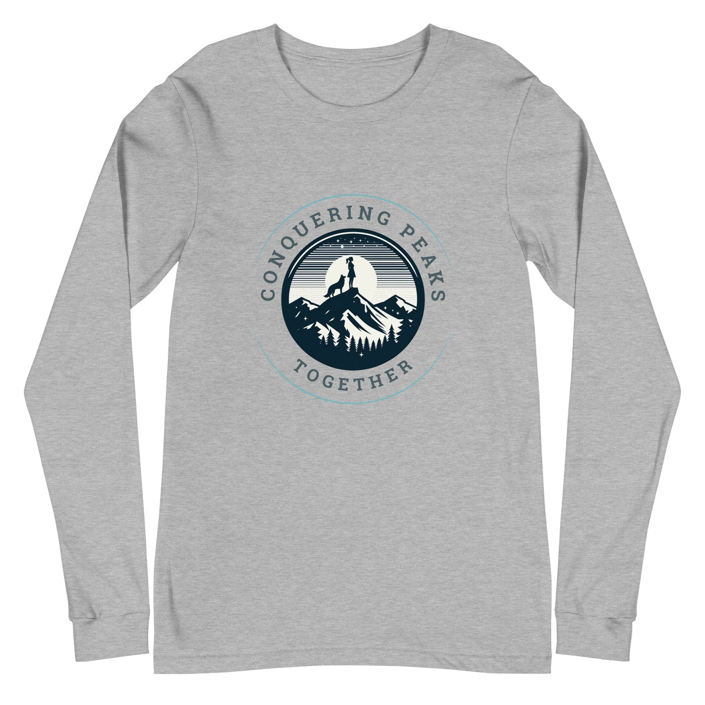 Conquering Peaks Together Unisex Long Sleeve Tee