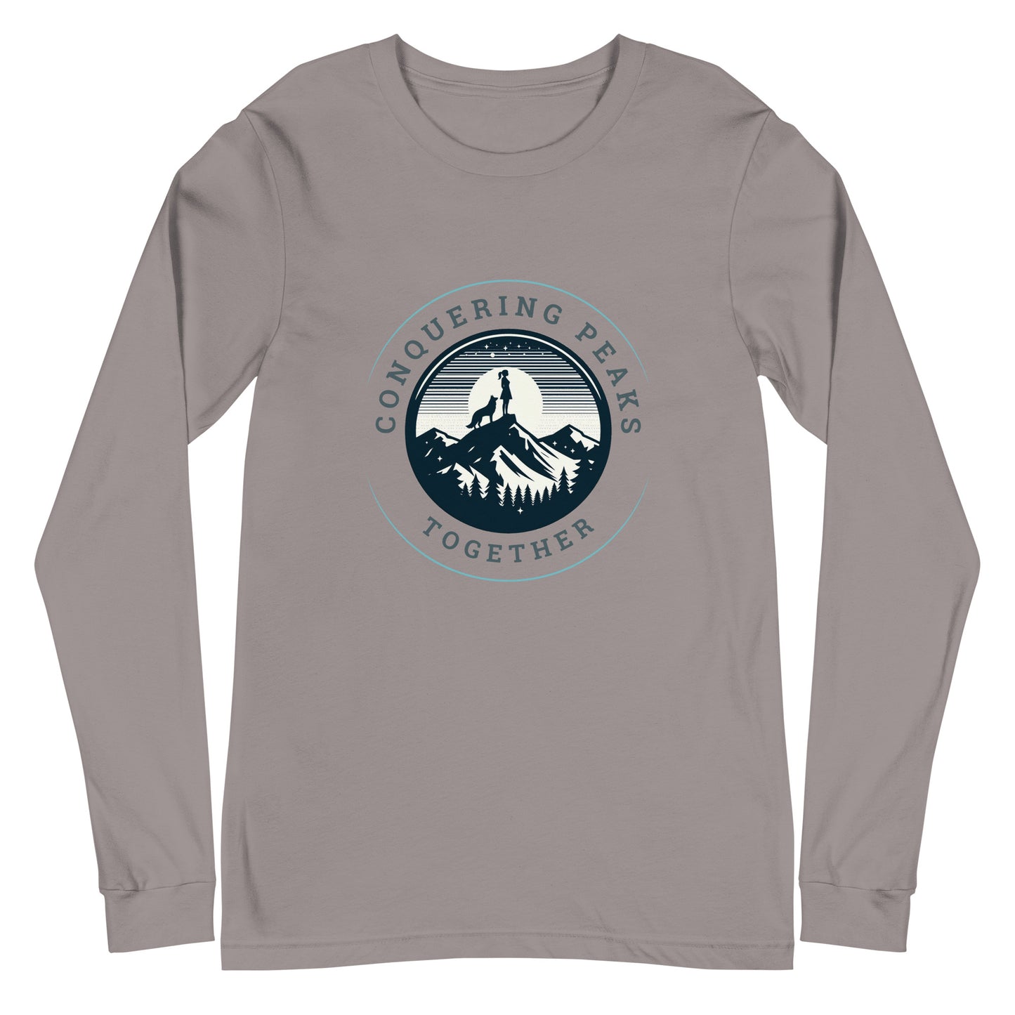 Conquering Peaks Together Unisex Long Sleeve Tee