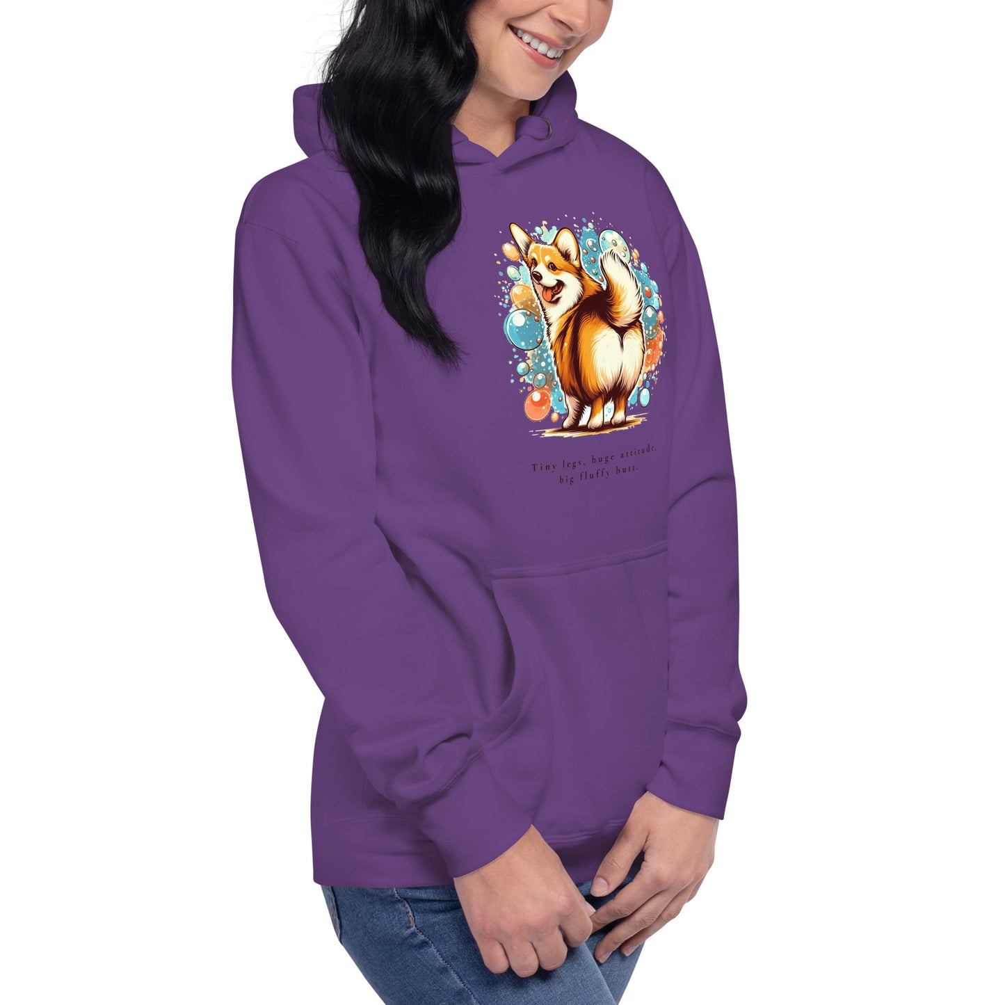 Corgi Huge Attitude Unisex Hoodie