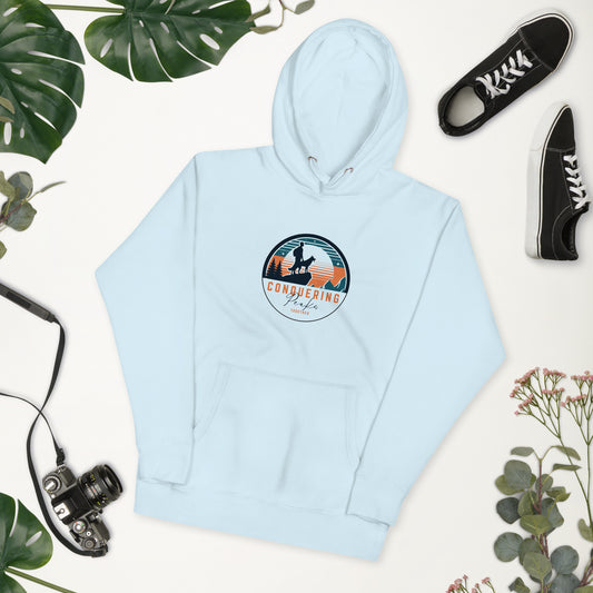 Conquering Peaks Together Unisex Hoodie