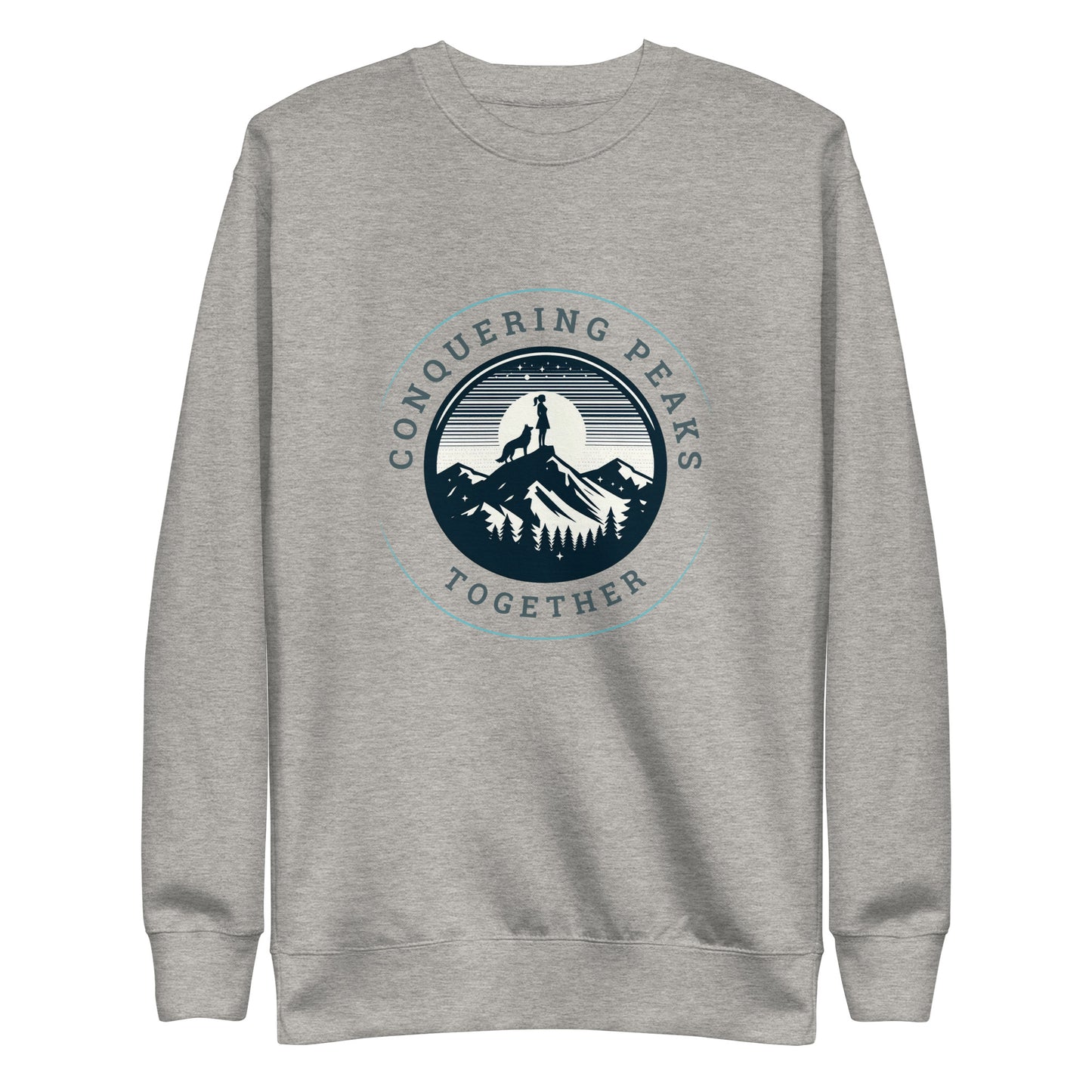 Conquering Peaks Together Women's Premium Sweatshirt