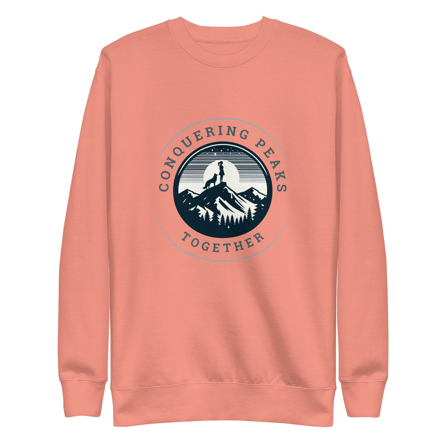 Conquering Peaks Together Women's Premium Sweatshirt